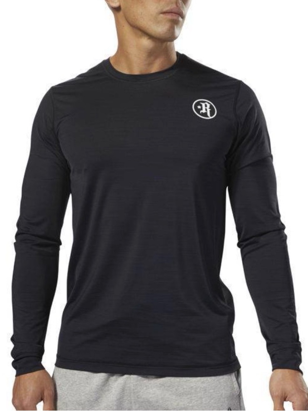 NWOT Reebok CrossFit Froning ACTIVCHILL Long Sleeve Shirt Black Size Medium